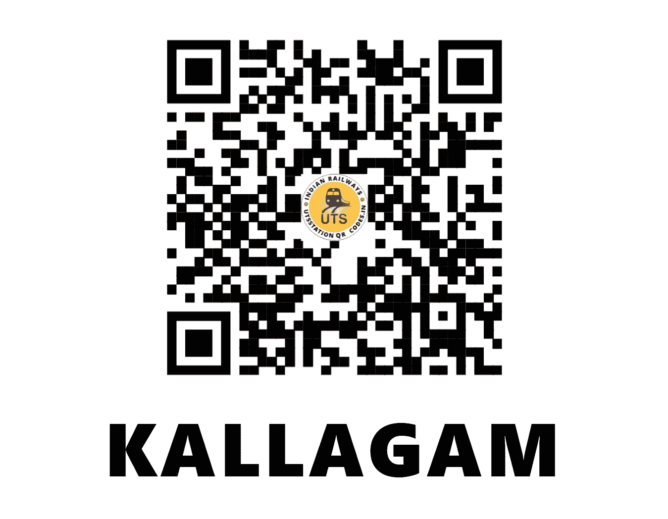 UTS QR Code for KALLAGAM - KLGM - SR (TAMIL NADU)
